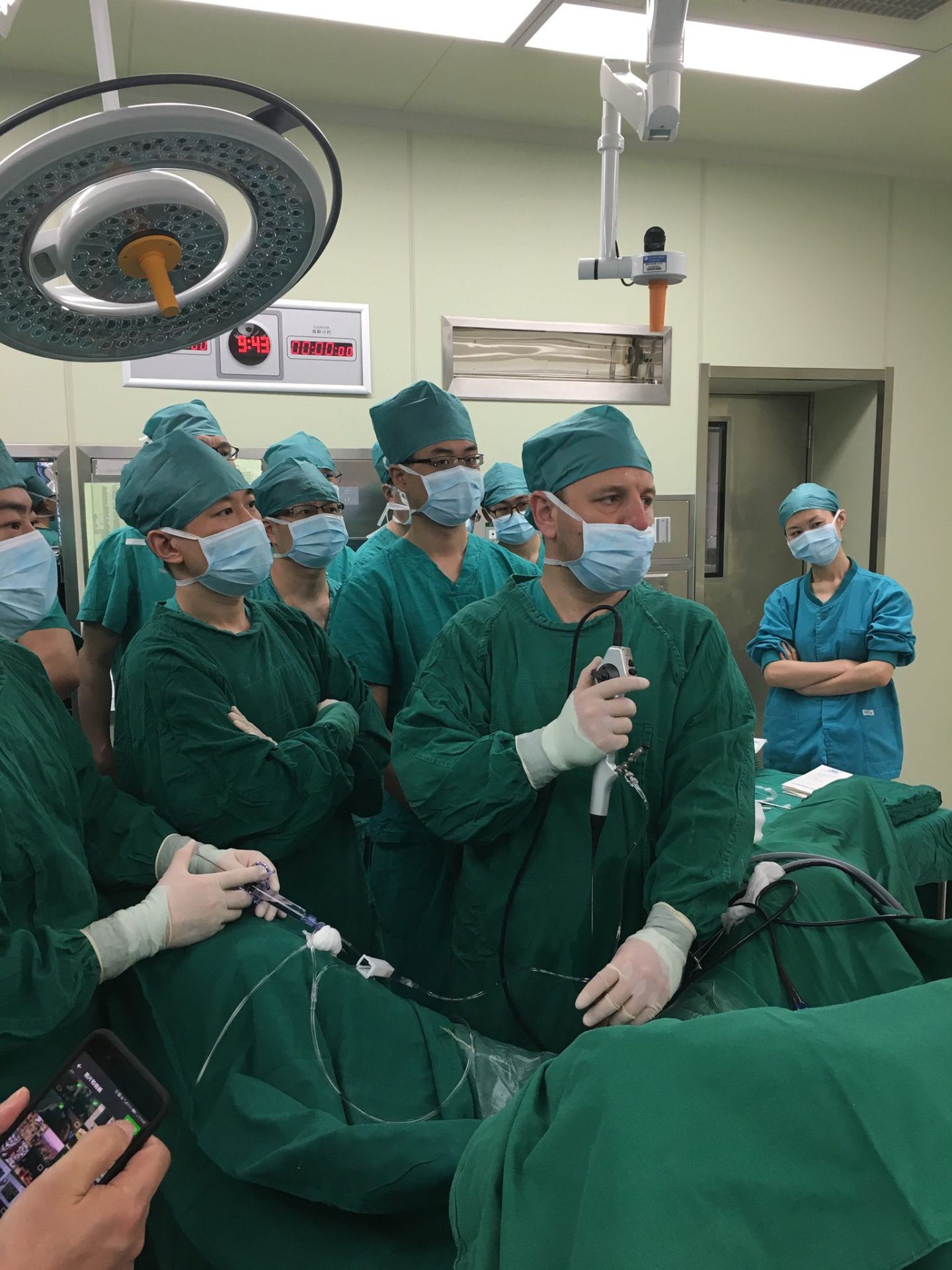 Live surgery demonstration abroad